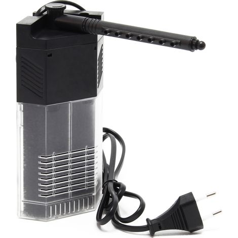 SunSun JP-093 Filtro angolare interno con pompa per acquario, 450 l/h 5 w, max 60 l