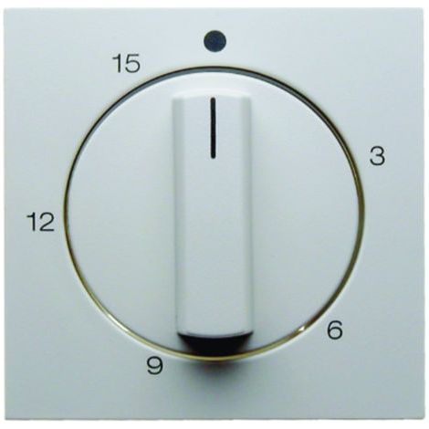 Berker S1 B3 B7  Couvercle de minuterie avec bouton rotatif blanc 16321909