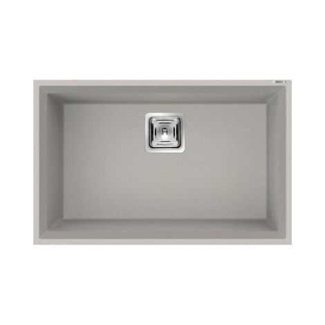 Lavello Elleci Incasso 1 vasca 69x43,8 Karisma 120 Sottotop Metaltek Grigio Aluminium LMK12079BSO (1/3)