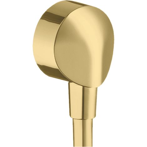 Hansgrohe Fixfit - Attacco per flessibile E senza valvola di non ritorno, color oro lucido 27454990 (1/4)