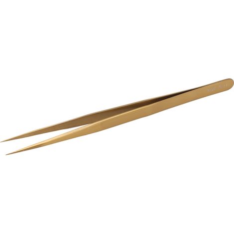 Accuracy Tweezer Portable Stable Corrosion Resistance Fine Point Tweezer for Cellphone PC Gold