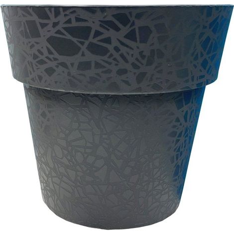 Blumentopf - RIVIERA - Terea - Ø 58 cm - Schwarz