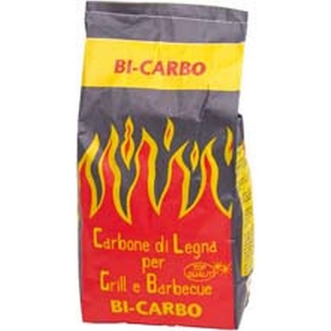 4PZ CARBONE NATURALE DI LEGNA - Kg.5 per grill e barbeque