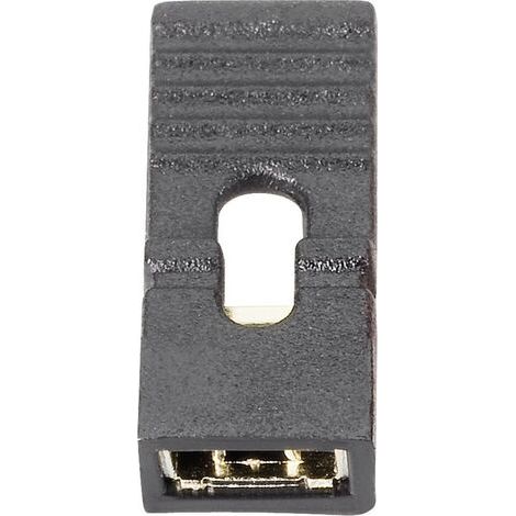 Shunt ouvert, avec languette Fischer Elektronik CAB 9 G S Pôle:2 Pas: 2.54 mm noir 1 pc(s) D24334 (1/5)