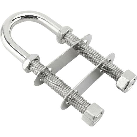 Boulon en U en acier inoxydable – Fixation robuste de qualité marine, pince métallique résistante à la rouille pour ancres de bateau, accessoire de matériel de montage à filetage renforcé pour install (1/5)