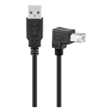 MicroConnect 2 m USB2.0 A-B USB-Kabel (2.0, USB A, USB B, schwarz)
