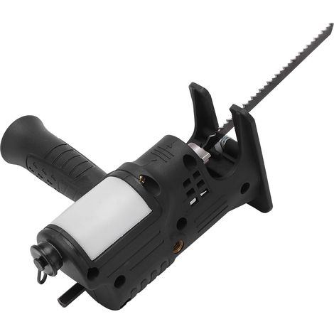 Adaptateur/convertisseur ergonomique pour scie alternative électrique, compatible avec perceuse électrique noire et tronçonneuse. (1/5)