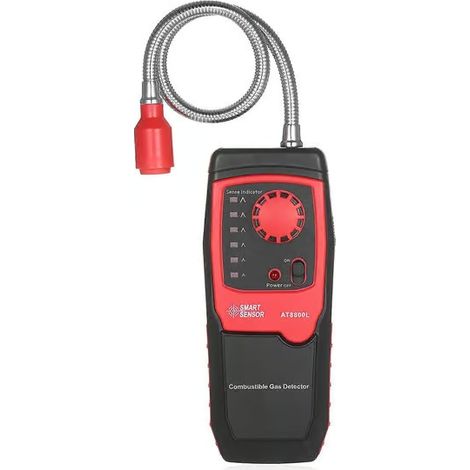 Détecteur portable de fuites de propane, de méthane et de gaz naturel, testeur de gaz combustible avec alarme sonore et lumineuse, sensibilité réglable. (1/5)