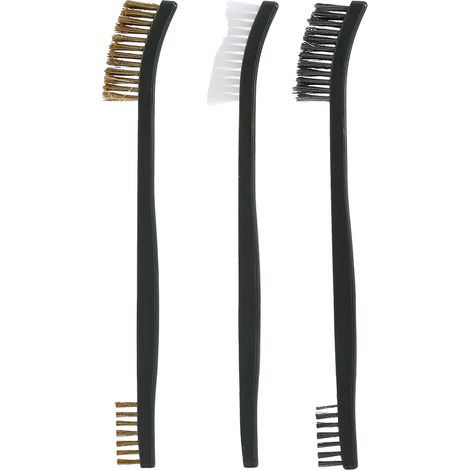 Lot de 3 brosses métalliques double extrémité, outil de nettoyage durable, accessoire pour nettoyage d'armes (1/5)