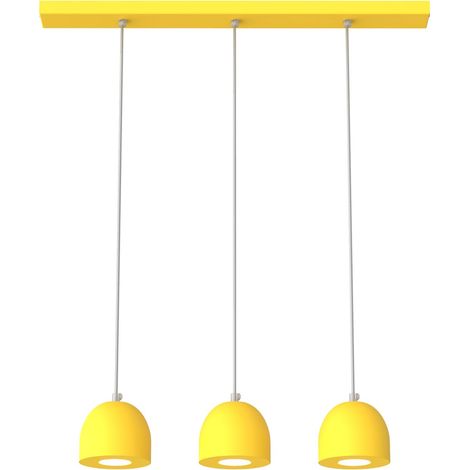LUMICOM  CAMPANELLA Sospensione, 3X GU10, max 33W, metallo, giallo, D.12cm (1/2)