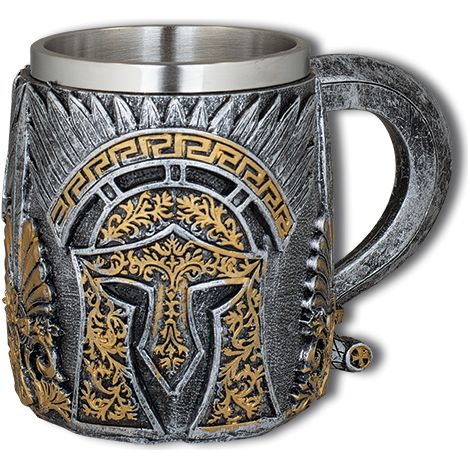 Taza Resina Casco Armadura