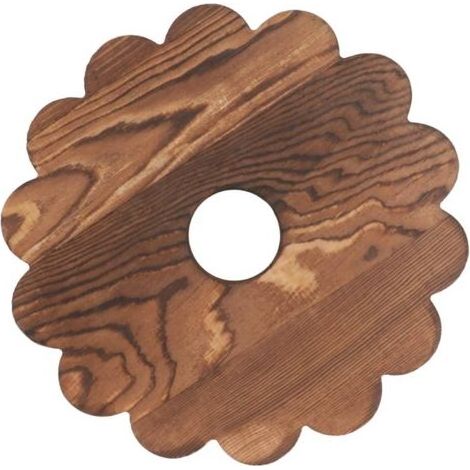 Support pour Pots De Fleurs Mobile roulettes en Bois Massif, Plateau Rond Diamètre 20 Cm, Plateau à Rouleaux Stable pour Salon, Balcon Et Jardin, Support Pratique pour Jardinière (1/5)