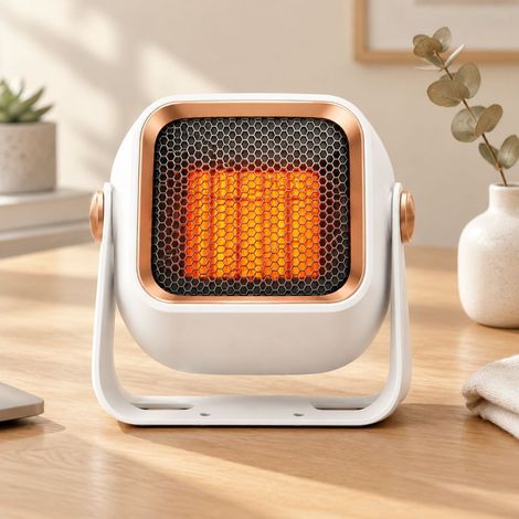 FLITI Radiateur de bureau 1200W blanc neige thermostat intelligent chauffe rapidement silencieux mural ou posé (1/5)