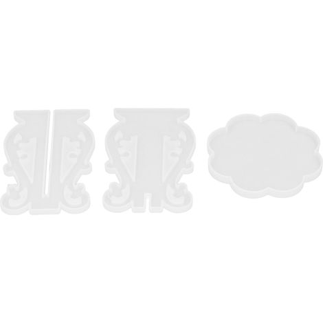 Moule à étagère pour pots de fleurs DIY (lot de 3) : démoulage facile, souple et résistant, branches irrégulières. Modèle européen 60-732. (1/5)