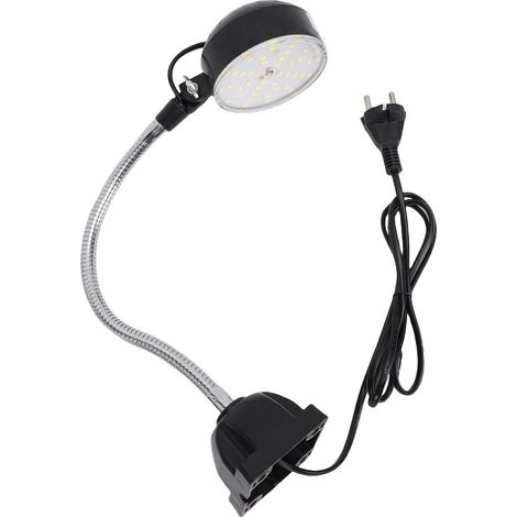Lampe LED pour Machine 15W avec col de cygne Flexible de 30cm, Base carrée, lampe à outils pour tour, établi, égouts, gril, éclairage industriel, prise ue (1/5)
