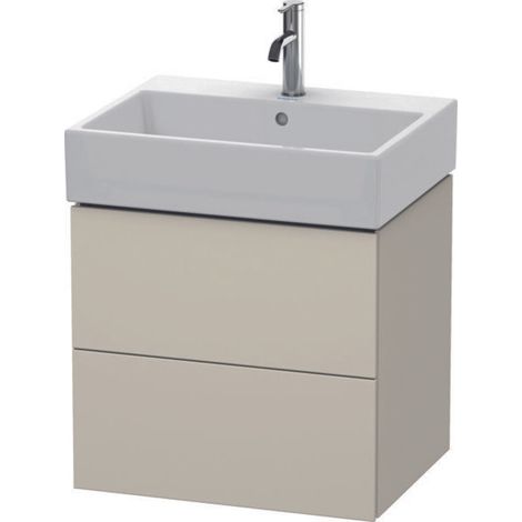 Mueble bajo encimera Duravit L-Cube, de pared, 2 cajones, 58,4 x (1/5)