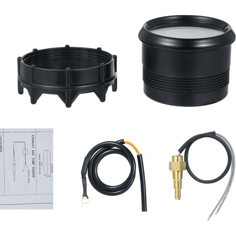 Ortviai Jauge de Température d'Eau Numérique 52 mm avec Alarme, Écran LED Bleu, pour Voiture, Camion, Moto