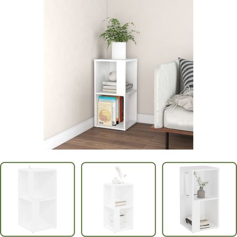 Meuble de salon - Armoire d'angle Blanc 33x33x67 cm Bois d'ingénierie (1/5)