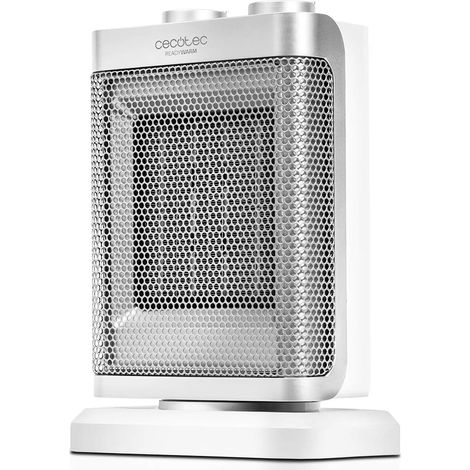 Chauffage céramique piédestal blanc 1500 W silencieux