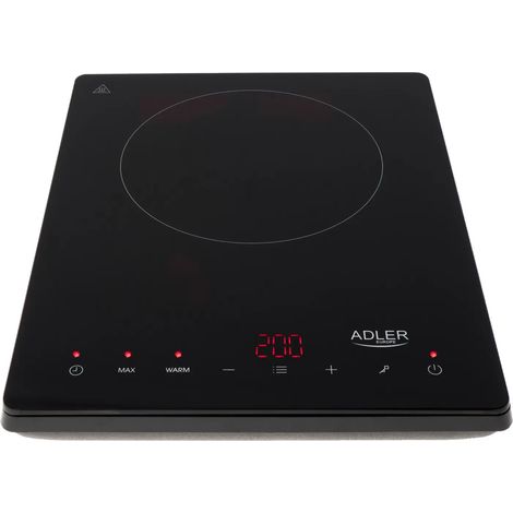 Plaque à Induction Adler AD 6513 - 2000 W - Affichage LCD - 190 mm