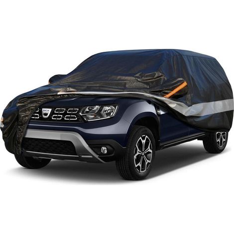 Bâche auto 10 couches imperméable respirante pour Dacia Logan (2006-2020) noire (1/5)