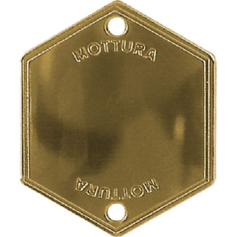 MOSTRINA COPRIFORO ART.95146 finitura ottonata  - MOTTURA