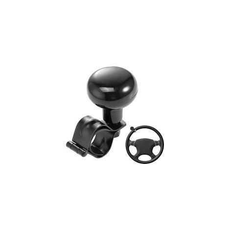 Bouton Volant Voiture Spinner,Bouton De Volant De Voiture,Pommeau De Volant Boule De Commande Universelle En Métal Noir Avec, Spinner Poignée Boule,Pour Voiture Camion Bateau Tracteur (1/5)