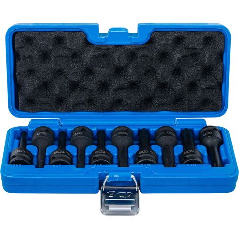 BGS  Juego  de  puntas  de  impacto  cuadradillo  interior  12,5  mm  (1/2")  perfil  acanalado  (para  Ribe)  M5  -  M14  9  piezas  -  5483 (1/4)