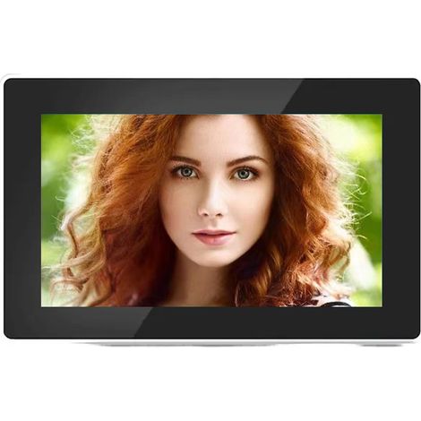 Tuya Monitor per Videocitofono Smart WiFi da Interno 7 Pollici  Nero