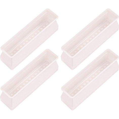Lot De 4 Protections De Rectangulaires en Silicone pour Pieds De Chaise, Couvre-Pieds De Chaise, Protège-Pieds De Meubles, Couvre-Pieds De Table pour Éviter Les Rayures Au (1/5)