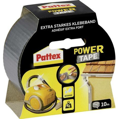 RUBAN ADHÉSIF POWER TAPE ARGENT 10M PATTEX PPS10 PT1DS (1/3)