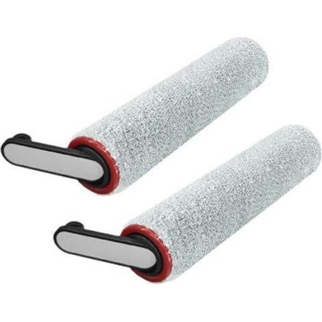 2 x Brosse à rouleau, Plastique et tissu, Nettoyage sols durs, Compatible Dreame H12 Pro (1/3)