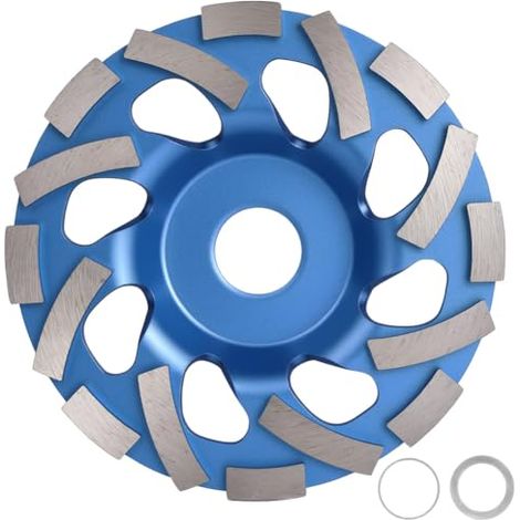 Disque de meulage diamanté, 125 x 22,23 mm, adapté au béton, au marbre, au granit, à la pierre et à la maçonnerie (bleu). (1/5)