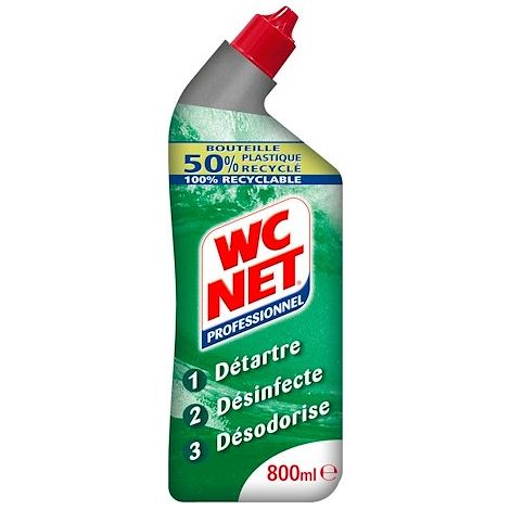 Gel Wc Net Professionnel Triple action - Flacon de 800 ml