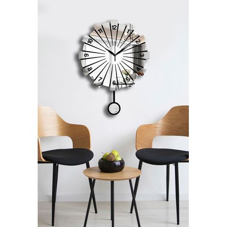 Orologio da parete, orologio decorativo, soggiorno Clock Argento (1/5)
