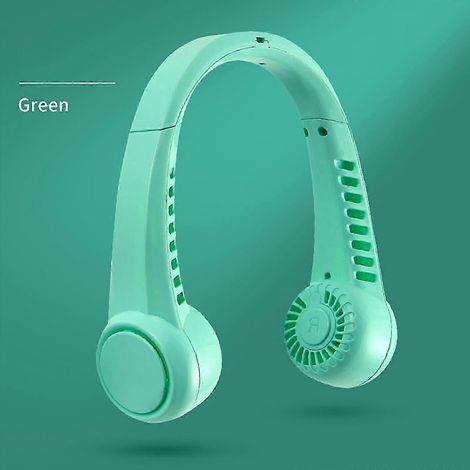 Mini ventilatore sportivo silenzioso USB, ventilatore elettrico senza pale, mini ventilatore da collo per relax, ventilatore da esterno. (1/2)