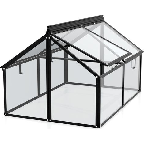 Vitavia Frühbeet "Gaia Jumbo", schwarz, Frühbeet (119 x 83 x 72 cm), 3 mm ESG (1/5)