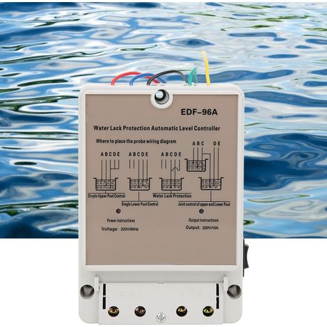 Contrôleur automatique de niveau d'eau avec sonde de détection en acier inoxydable 220 V (1/5)