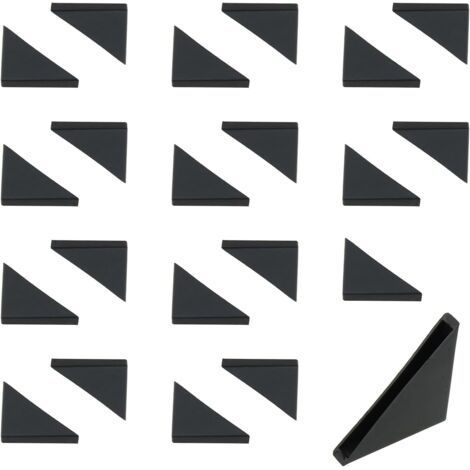 Triangular Corner Protectors for Glass Table - Pack of 22, Black, Suitable for Glass, Ceramic, Wood and Steel (1/5)