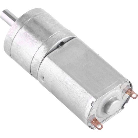 Jeffergarden Moteur à engrenage réducteur de vitesse à couple élevé 12 V CC diamètre 20 mm (100 tr/min) (1/3)