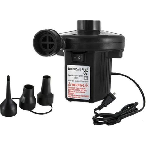 Pompe à air électrique portable pour matelas gonflable, piscine, bateau, radeau, bouée, canapé, kayak, jouet, 110 V AC/DC 12 (1/5)