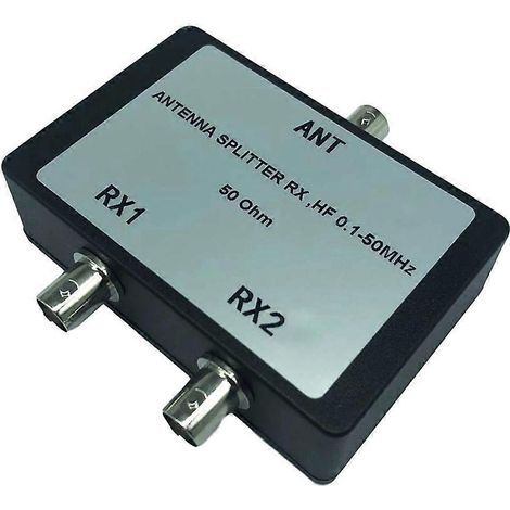 Satellitenfernsehen, Videorecorder, Funkradios, Antennenempfänger (HF 0,1–50 MHz, 50 Ohm), Antennensplitter