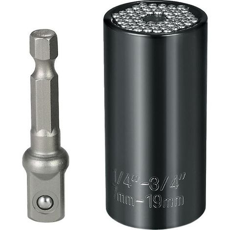 Adaptateur de clé à douille universelle multifonctionnelle de 19 mm pour perceuses, professionnel