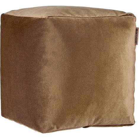 Puff Marrón Poliéster Poliestireno (30 x 30 x 30 cm) 8430852900715 S3609874 Gift Decor (1/2)