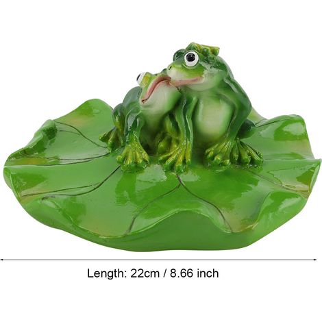 Statue d'animal flottant pour jardin - Résine synthétique - 22 cm - L'ornement parfait pour votre bassin, piscine ou baignoire (1/5)
