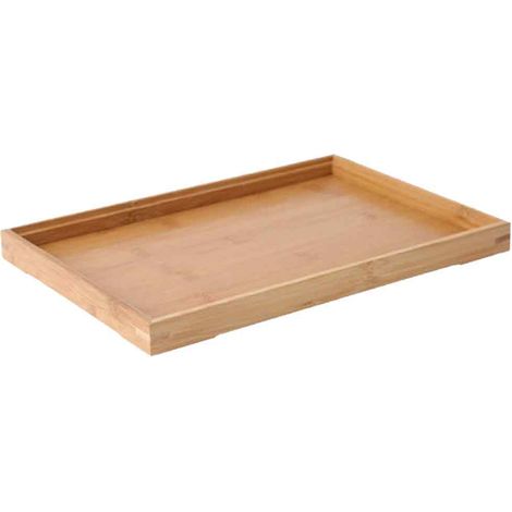1 Plateau bambou, rectangle, bois massif, service thé, plateau eau, pain, sushi, maison (1/5)