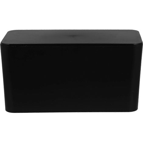 Boîte de rangement de câbles en plastique (1 pièce) pour la maison ou le bureau.-23X12X11CM-Black (1/3)
