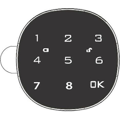 Serrure électronique intelligente pour boîte aux lettres, écran tactile, classeur, porte de bureau ou d'armoire, clavier à code, 30 mm (1/4)