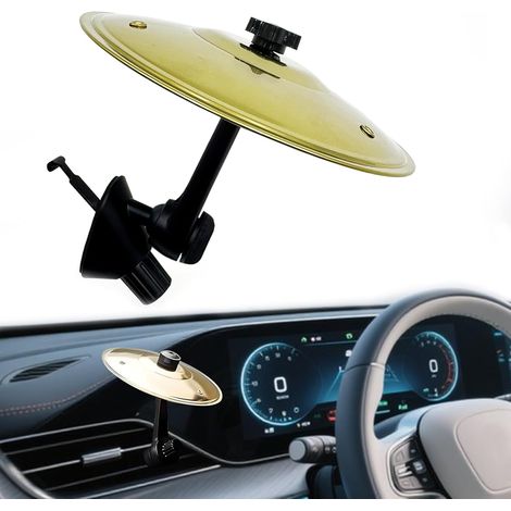 Platillo de ventilación de aire, platillo de tambor para automóvil, diseño ingenioso, adecuado para varias rejillas de ventilación de automóviles, para amantes de la música (1/5)