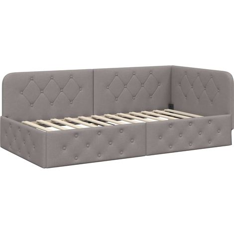 Maison Exclusive - Cornice del letto ad angolo Talpa 100 x 200 cm Tessuto